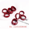 Red Cinnabar 6-12 Size Ring Jade Round Hand Weaving Jewellery Man Woman Luck Amulet Exorcise Evil Spirits - Image 4