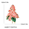 Enamel Hydrangea Brooches for Women Unisex Rhinestone Flower Pins Banquet Party Backpack Gifts Jewelry Accessories - Image 19