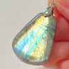 Blue Labradorite Pendant Irregular Shape Bead Stone Orange Necklace for Men Women - Image 40