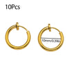 10Pcs Stainless Steel Without Ear Holes Clip Hoops Without Drilling Earring For Earring Lip Ring Fake Cartilage Earrings Jewelry - Image 13