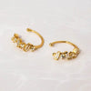 gold-plated silver ear Clips For Women Dainty Baguette Round Zircon CZ Conch Ear Cuff Earrings Jewelry - Image 2