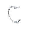 Punk 8/10mm Titanium Steel Lip Rings Cuff Clip on Fake Labret Piercing Ear Nose Hoops Unisex Women Septum Body Jewelry - Image 9