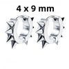 1Pair Punk Lock Lightning Chain Feather Leaf Stainless Steel Male Woman's Piercing Hoop Earring for Man Jewelry Vintage - Image 30