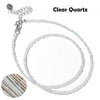 Faceted Gemstones Necklace 2mm Beads Quartz Crystal Tourmaline Lapis Shining Stone Beaded Necklace Choker Jewelry - Image 29
