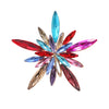 Christmas Shiny Crystal Brooch Star Shape Colorful Snowflake Pin Men and Women Accessories Holiday Gift - Image 7