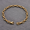 Wide 6.5mm Women Men's Stainless Steel Handmade Oval Chain Bracelet Big Chain for Hand Punk Heavy Jewelry - Image 2