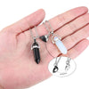 Crystal Friendship Matching Couples Necklaces for Women Men with Heart Charm, Dainty Rose Quartz Friends Bff Necklace - Image 4