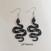 1 pair of acrylic moon star snake earrings, women's earrings, the choice for gifts - Image 4