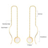 2PC/1pair Heart Love White Shell Drop Earring for Women Stainless Steel Hoop Earrings Romantic Valentine's Day Gift - Image 3