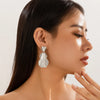Exaggerated Leaf Flower Earrings Women Retro Long Earrings Light Temperament Banquet Jewelry Gifts - Image 3