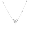 316L Stainless Steel Bowknot Pendant Necklace for Women Beads Choker Chain Necklace Party Jewelry Accessories - Image 4