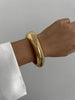 Chunky Geometric Spring Cuff Bangle in Gold-Tone or Silver-Tone - Image 17