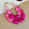 Bohemian Acrylic Multi-layer Choker Necklaces for Women Irregular Colorful Bead Necklace Exaggerated Party Wedding Accessories F - Image 12