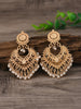 Retro Bohemian ethnic style earrings, exaggerated temperament, hollowed out love earrings, long bell, Indian accessories - Image 7