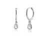 Colorful Zircon Geometric Drop-shaped Hoop Earrings Women Personality Huggie - Image 15