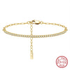 Orsa Jewels Gold Plated Paperclip Chains Tennis Bracelet For Women Silver Handmade Bracelets Jewelry - Image 8