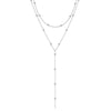 Yupsk Sliver Gold Color Double Layered Long Tassel Chain Necklaces for Women Simple Metal Bead Choker Necklace Jewelry - Image 5