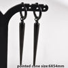 No Fade Different Length Pointed Cone Dangle Earring Stainless Steel Round Hoop Earrings For Women Men Jewelry Ear Piercing Gift - Image 15