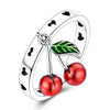 Silver Open Rings For Woman Iris Flower Cherry Feather Dog Horse Adjustable Cocktail Rings Party Jewelry - Image 10