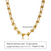 Chunky Gold Plated Link Necklace For Women, Stainless Steel Oval Thick Chain Choker Minimalist Jewelry Party Jewelry Gift - Image 13