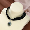 1pcs Retro Gothic Carved Oval Flower Pendant Necklace Suitable for Women's Daily Wear Banquet Party Jewelry Gifts - Image 2