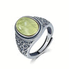 Vintage Silver Ring Tiger's Eye Stone 10 14MM Retro Style Large Stone Finger Rings Jewelry for Men - Image 14