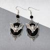 Gothic Ellipse Black Bat Pendant Necklace for Women Punk Halloween Goth Jewellery Gift - Image 2
