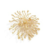 KunJoe Exaggerated Metal Snowflake Brooch Women Charm Gold Color Geometry Line Personality Suit Pins Clothing Accessory Jewelry - Image 5