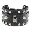 Gothic Skeleton Skull Punk Rivet Bracelet Retro Couple Bangle PU Leather Bracelet Jewelry Gift - Image 2