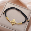 Triquetra Witch Knot Bracelet Celtics Good Luck Symbol Irish Trinity Knot Talisman Stainless Steel Couple Jewelry - Image 17