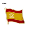 10pcs a lot Spain Flag Laple Pin Badge Brooch - Image 2