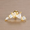 1PC 316L Stainless Steel Geometry Stud Earrings For Women Star Moon Lobe Daith Helix Cartilage Earring Piercing Jewelry - Image 15