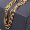 Gold Necklace For Women Men Size 16-30 Inch Jewelry 4mm Figaro Chain Necklaces - Image 4