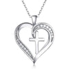 High End Geometric Design Love Cube Zircon Necklace with Removable Round Zircon Jewelry Elegant Daily Accessories - Image 3