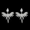 Korean Crystal Flower Drop Dangle Earrings for Women Hyperbole Crystal Angel Wing Earring Jewelry Accessories - Image 6