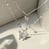Simple Double Layer Star Moon Charm Necklace Delicate Clavicle Chain Zircon Necklace For Women Jewelry - Image 6