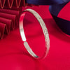 Silver Frosting Shiny Bangle Women's Bracelets Wedding Quality Jewelry Accessories - Image 2