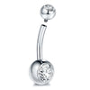 1PC Titanium Belly Button Ring 14G 6/8/10/12mm Internal Thread Cubic Zirconia Belly Piercing Jewelry Navel Piercings Gift - Image 10