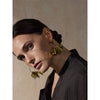 Exclusive Design Stainless Steel Metal Flower Big Hoop Earrings Personality Eye-catching Jewelry - Image 2