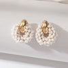 Boho Elegant round Crystal Beads Drop Earrings for Women Geometric Dangle Summer Beach Party Jewelry - Image 3