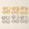 C-Shaped Clip-On Ear Cuff with Water Drop Detail - Image 30