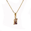 Stainless Steel Colorful Zircon Fairy Tale Little Princess Necklace Gold-plated Universal Chain Clavicle Chain Sweet Temperament - Image 8