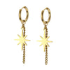 Stainless Steel Earrings Polaris Pendants Tassel Chain Kpop Star Charm Earrings For Women Girl Punk Gothic Jewelry Gift - Image 10