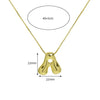 Creative A-Z Balloon Bubble Letter pendant Neckalce for Women Gold Plated Chunky Initial Necklaces Jewelry Birthday Gift - Image 5