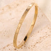 Yupsk Titanium Steel Couple's Bracelet Shiny Zircon Inlaid Stainless Steel Bangles Gold/Silver Color Female Jewelry Gift - Image 6