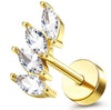 Flat-Back Cartilage Piercing Studs and Hoops in Multiple Styles - Image 12