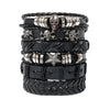 Punk Multilayer Antique Leather Bracelet Set Skull Eye Star Charms Hiphop Rock Y2K Vintage Pu Gothic Wristband Man Goth Jewelry - Image 8