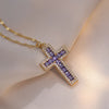 Colorful Sacred Cross Pendant Necklace Gives Women A Sense of Light and Niche Design - Image 6