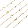 Stylish Gold Plated Anklet 304 Stainless Steel Cubic Zirconia Link Cable Chain For Women Gift 22cm(8.7") long - Image 2
