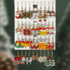 European American Christmas Style Jewelry Classic Holiday Santa Claus Christmas Tree Reindeer Earrings Set - Image 1